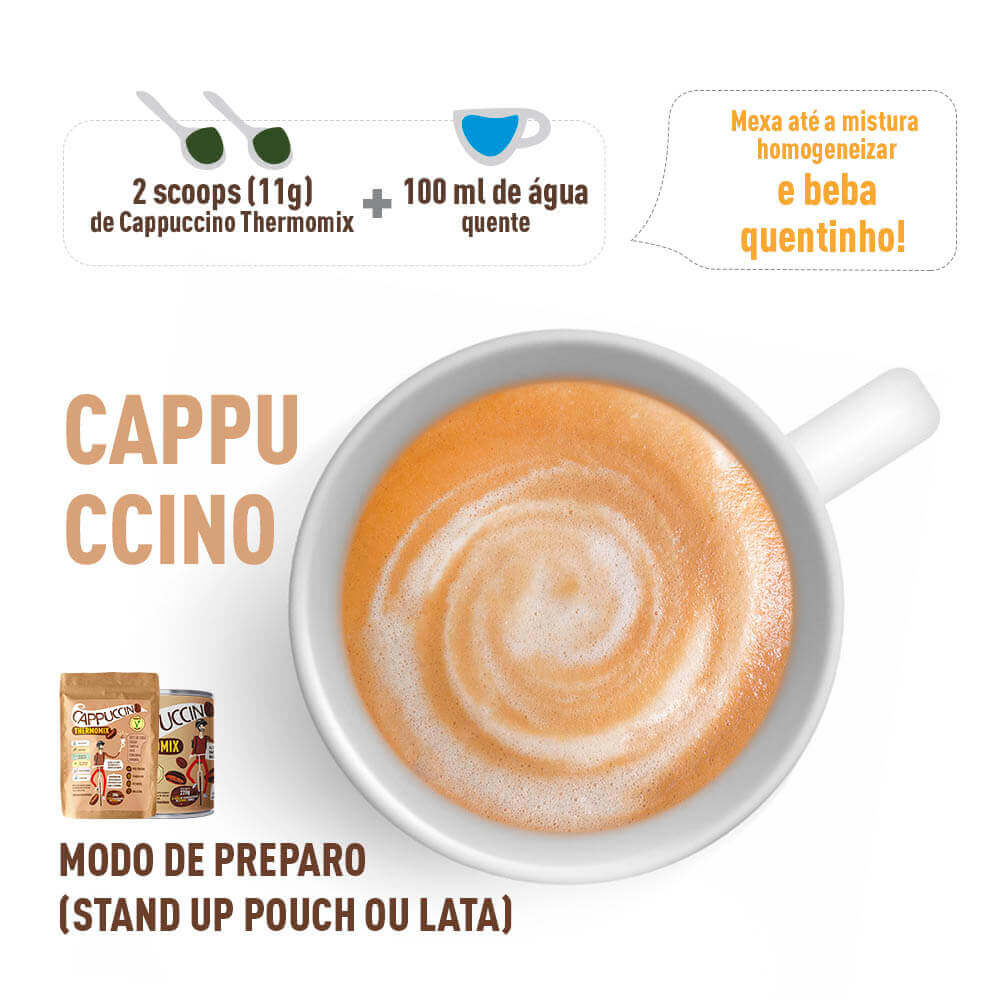 Cappuccino MixBrasil Fit (Lata 250g) - Mix Brasil Fit